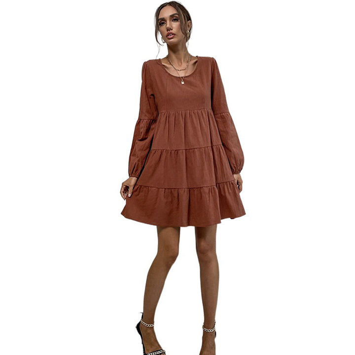 Damen Verspieltes Schichtenkleid Drune