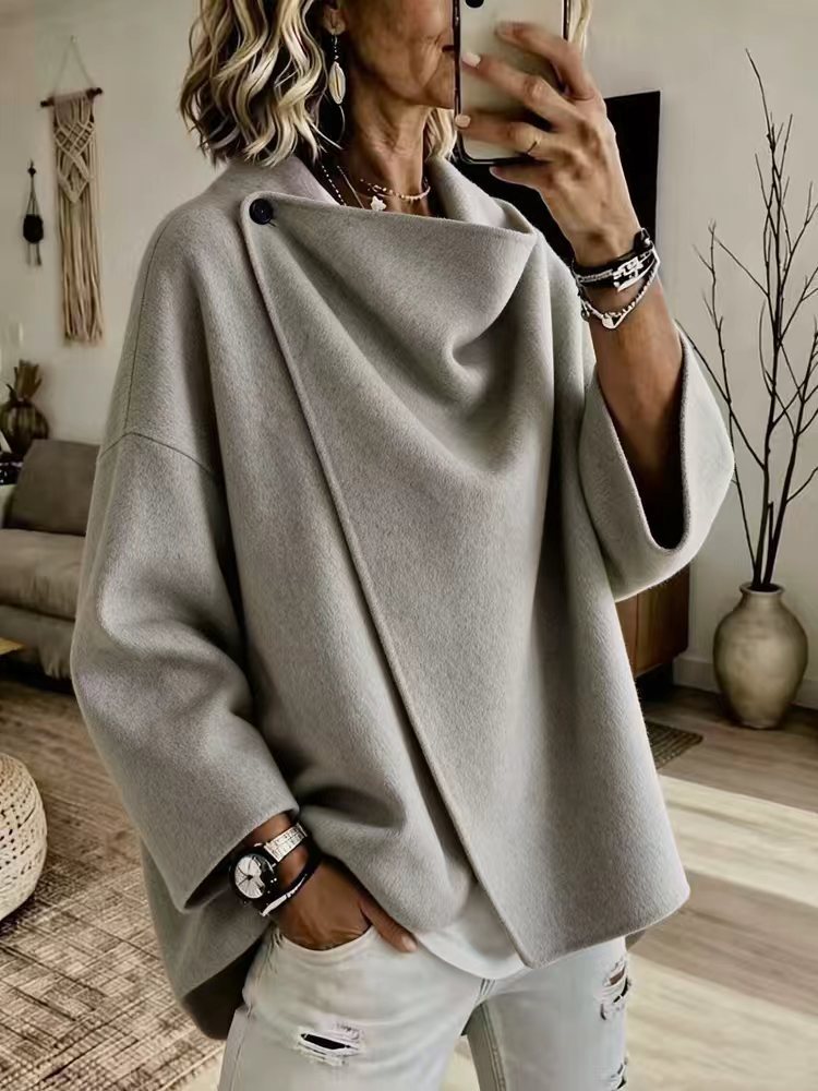 Damen Stilvolle Oversized Jacke Drune