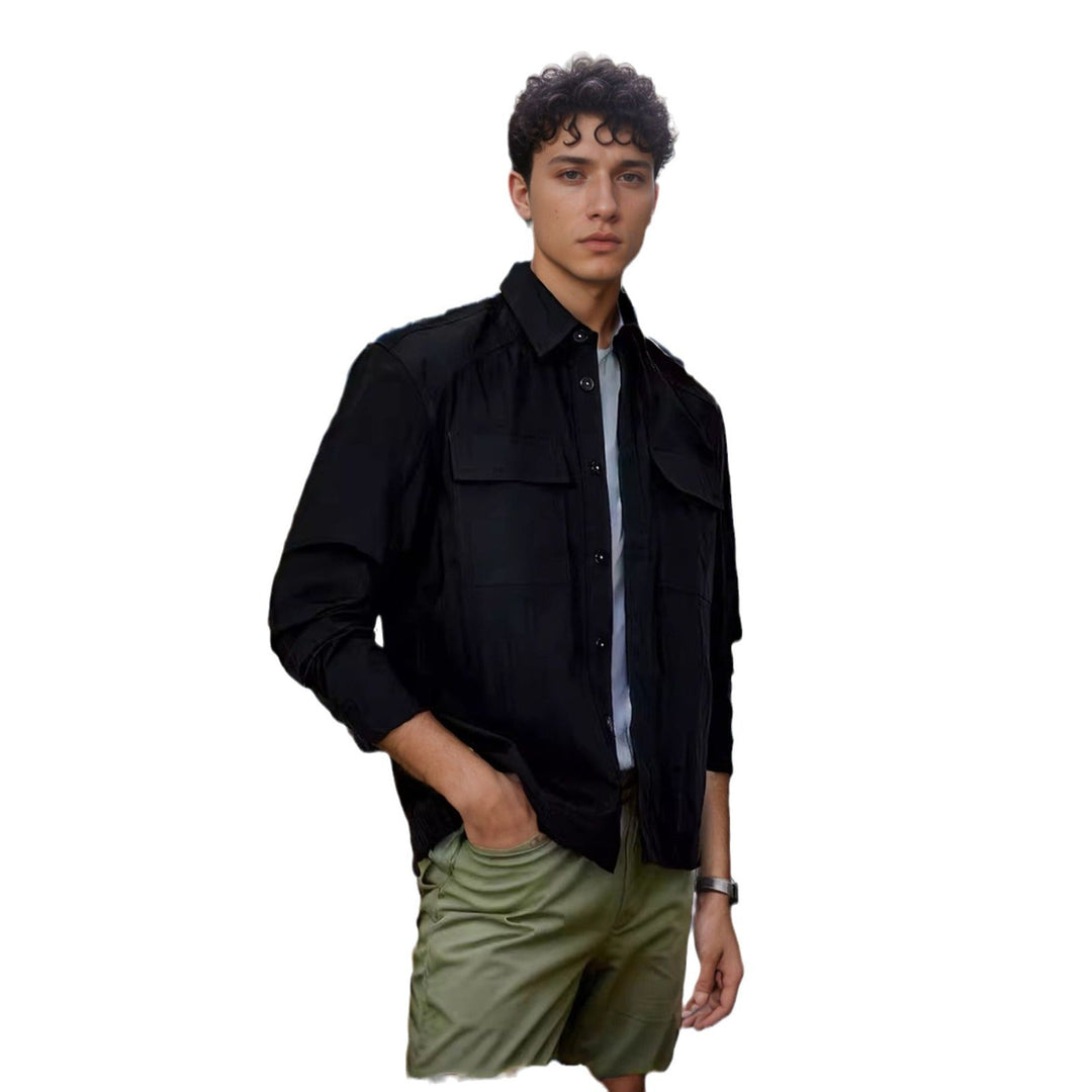 Herren lässige Sommerjacke mit Windschutz Drune