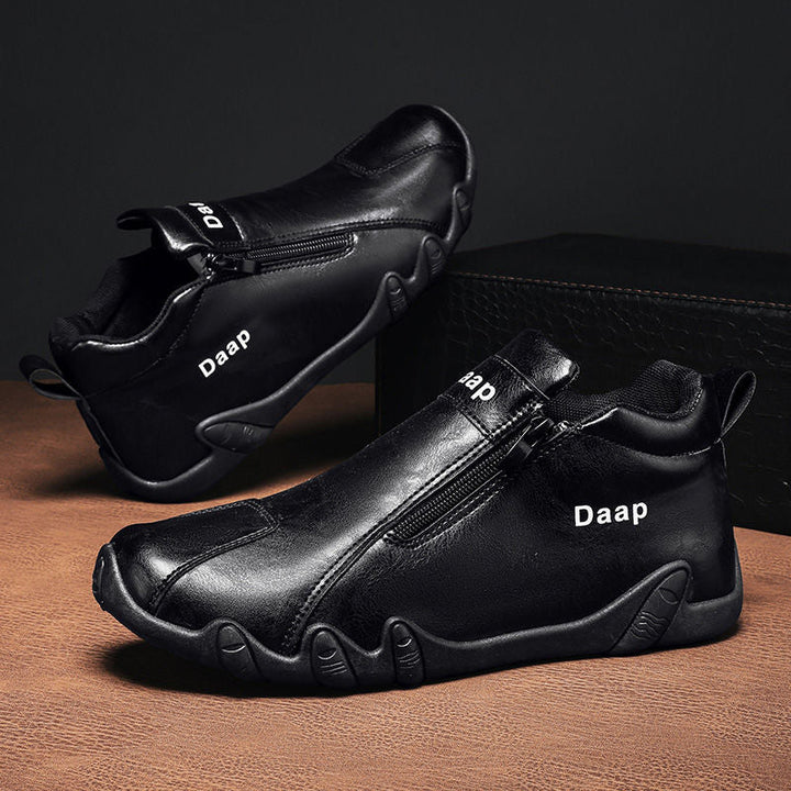 Damen Modische Sneaker mit seitlichem Reißverschluss und ergonomischer Sohle Drune