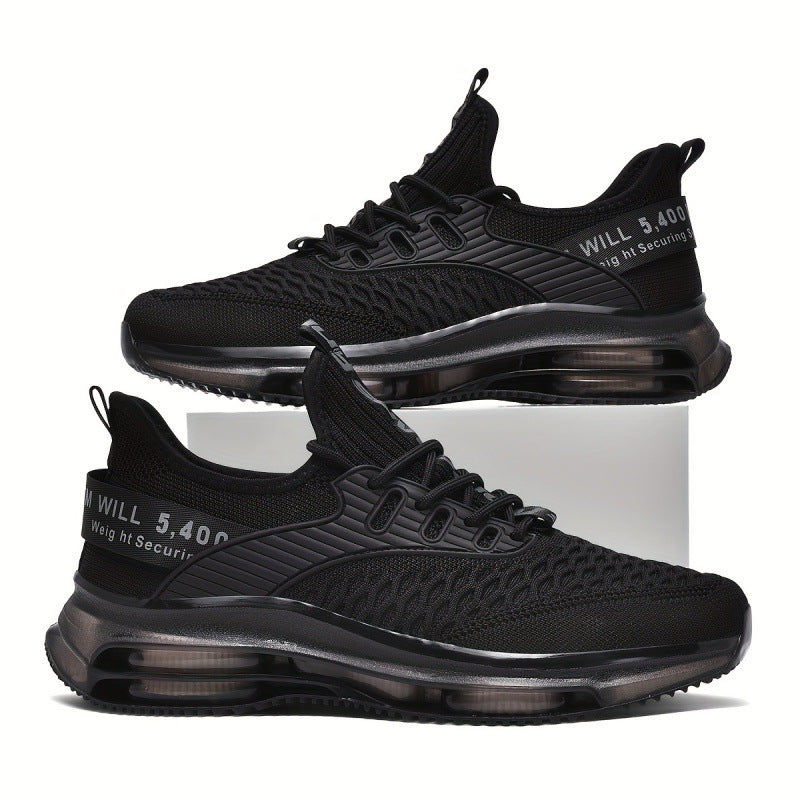 Damen Luftkissen-Sneaker mit transparenter Luftsohle und gestricktem Oberschuh Drune