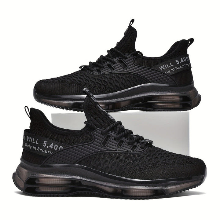 Damen Luftkissen-Sneaker mit transparenter Luftsohle und gestricktem Oberschuh Drune