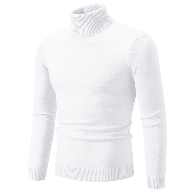 Herren nan Slim-Fit Rollkragenpullover aus Feinstrick mit geripptem Stehkragen und elastischem Bund Drune