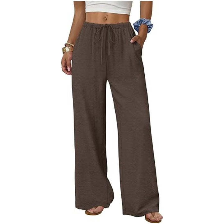 Damen Weite Loungewear-Hose mit Tunnelzug Drune
