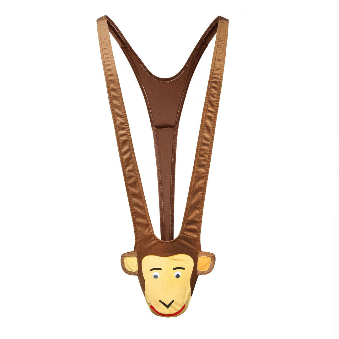 Männer Novelty Plüsch Rentier Tanga mit Geweih-Tasche