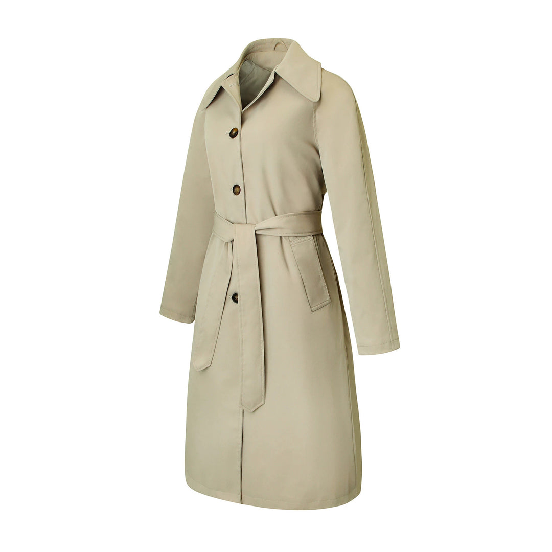 Damen eleganter, taillierter Trenchcoat Drune