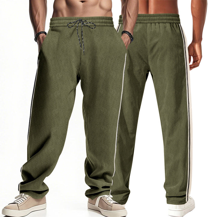 Herren Komfortable Sporthose mit seitlichen Streifen Drune
