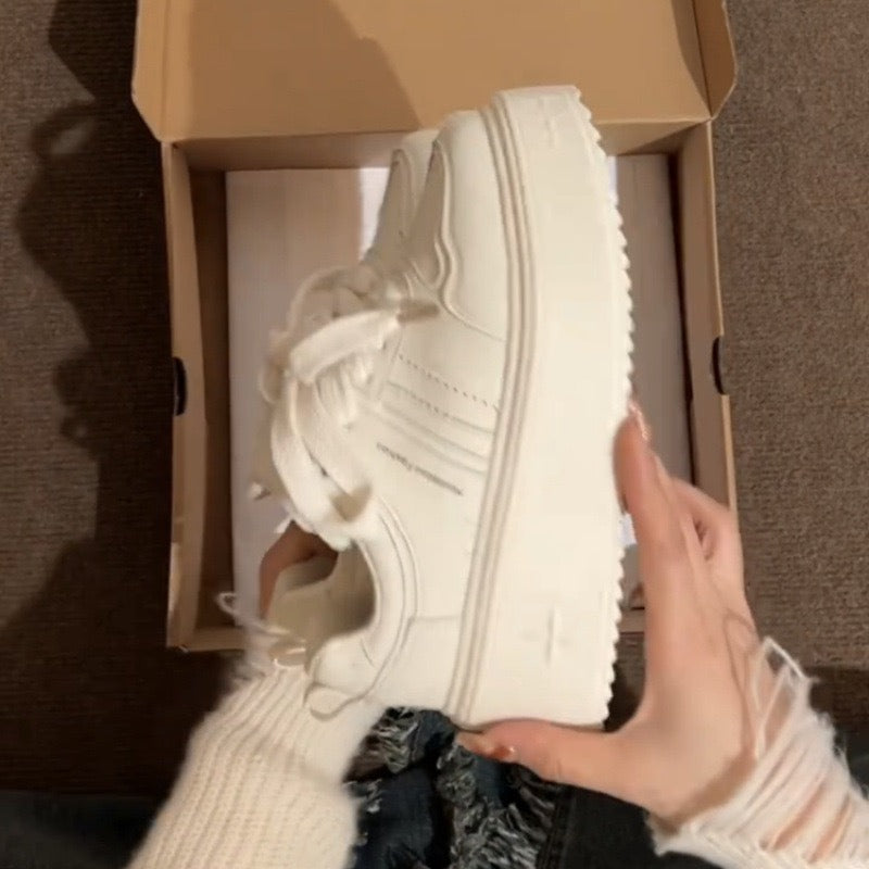 Damen Chunky Sneakers mit stabiler Plateau-Sohle und atmungsaktivem Obermaterial Drune