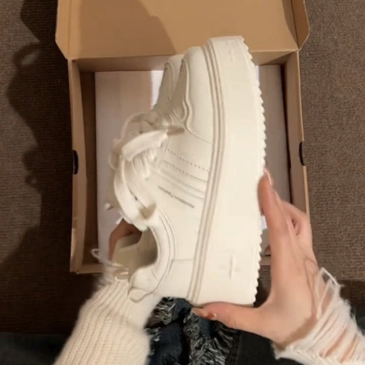 Damen Chunky Sneakers mit stabiler Plateau-Sohle und atmungsaktivem Obermaterial Drune
