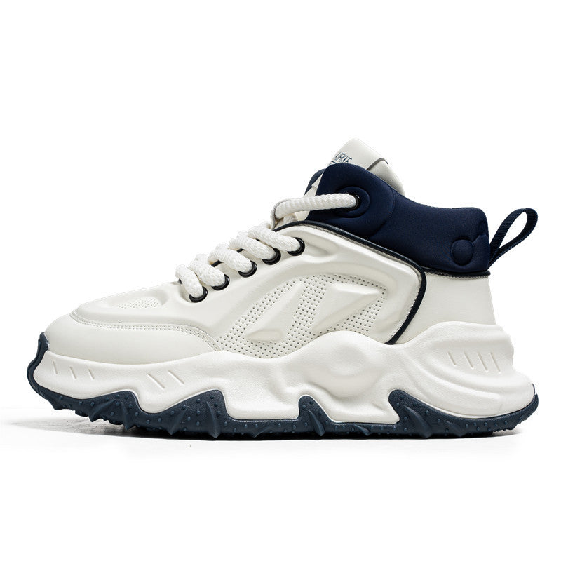Herren urbane High-Top Tech-Chunky Sneaker mit griffiger Trailsohle und gepolstertem Knöchelkragen Drune