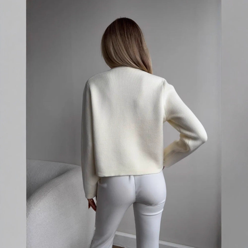 Damen Modische Kurze Strickjacke Drune