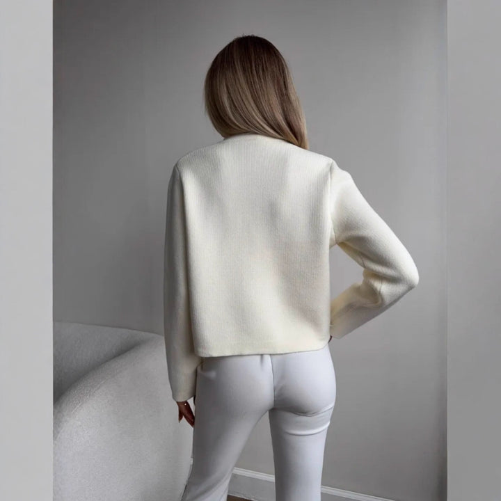 Damen Modische Kurze Strickjacke Drune