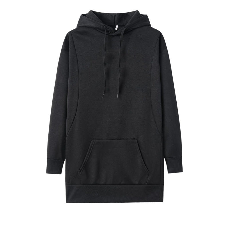 Damen Kapuzenkleid aus weichem Baumwollmix mit praktischen Taschen und bequemer Passform Drune