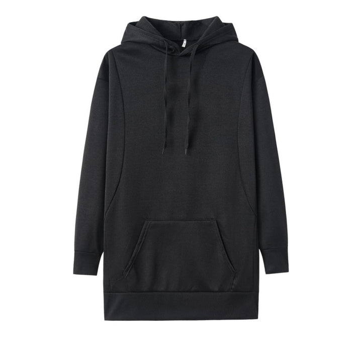 Damen Kapuzenkleid aus weichem Baumwollmix mit praktischen Taschen und bequemer Passform Drune