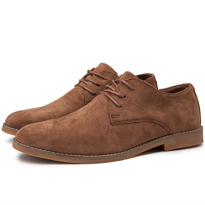 Herren Elegante Schnürschuhe aus weichem Wildleder Drune