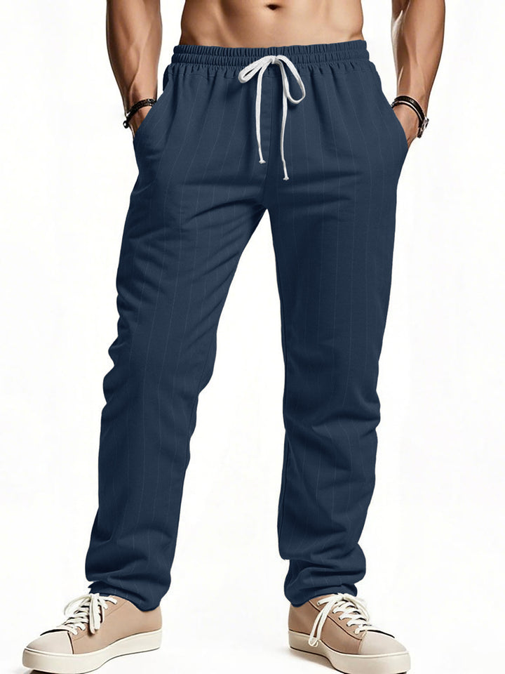 Herren komfortable Freizeithose mit gestreiftem Design Drune