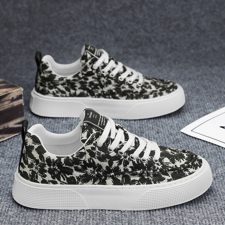 Damen Modische Sneakers mit floralem Muster und rutschfester Sohle Drune