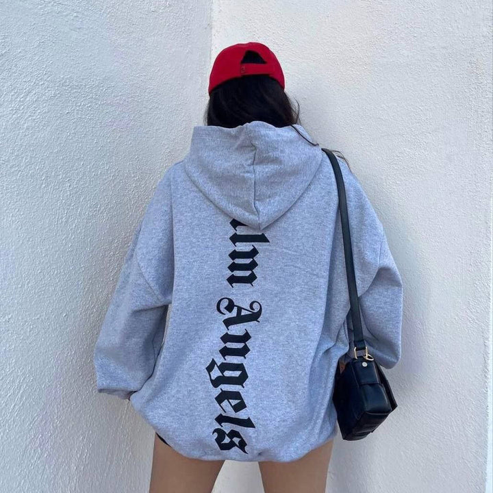 Damen Oversized Hoodie mit Kängurutasche Drune
