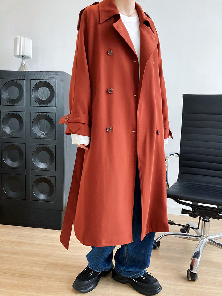 Drune | Lässiger, Britischer Stil Lockerer, mittellanger Trenchcoat