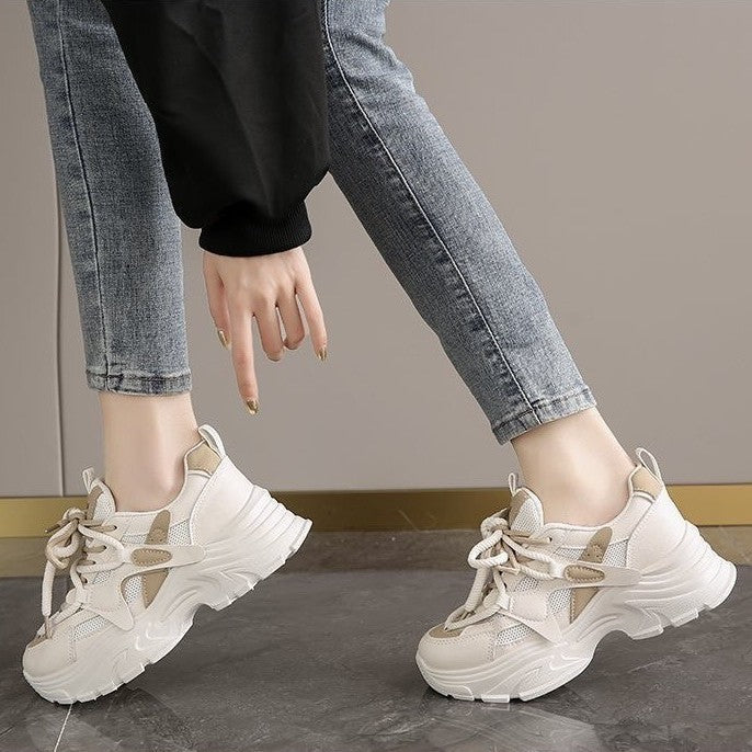 Damen Chunky Sneakers mit atmungsaktiven Mesh-Einsätzen und komfortabler Dämpfung Drune