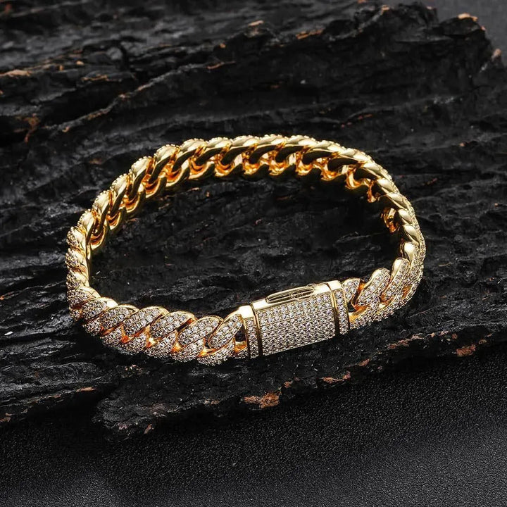 Drune | Hip Hop Fashion Schmuckarmband mit Zirkonia