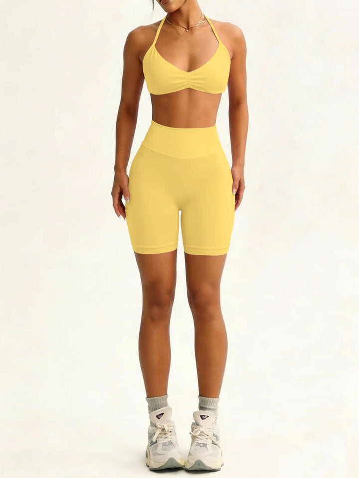 Damen Sportliches Bikini-Set mit hochelastischem Material und verstellbaren Trägern Drune