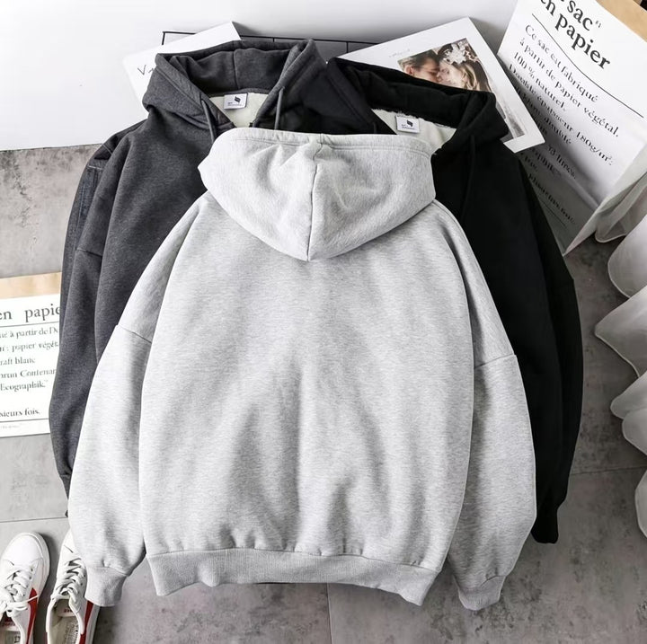 Damen Bequeme Kapuzenjacke Drune