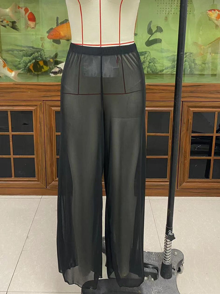 Damen Elegante Strandhose mit floralem Muster Drune