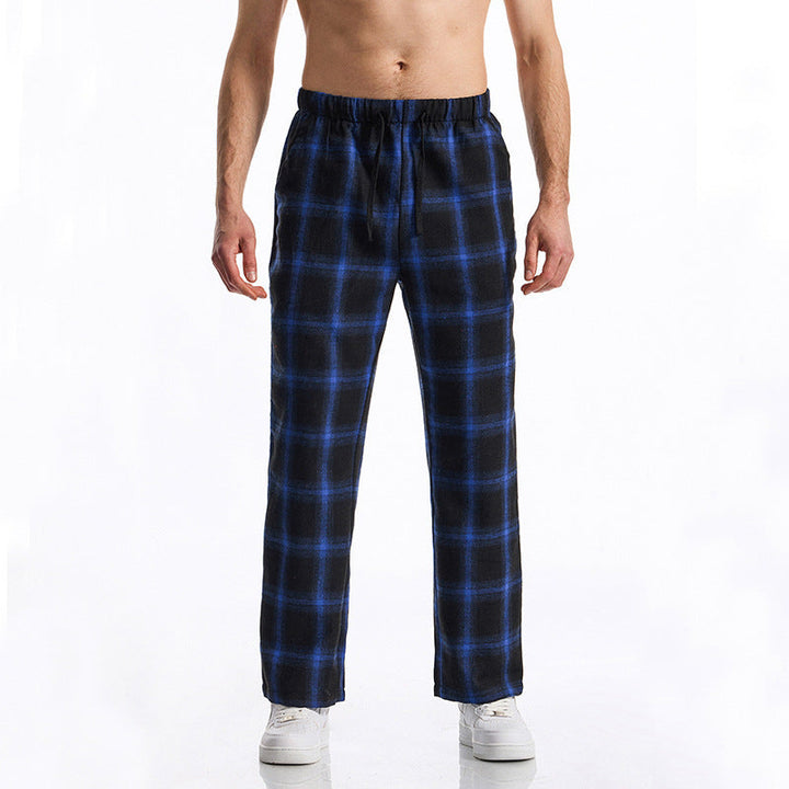 Herren bequeme Freizeithose mit Karomuster Drune