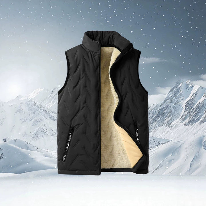Herren Thermo-Steppset mit separater Weste, Teddyfutter und elastischer Jogginghose Drune