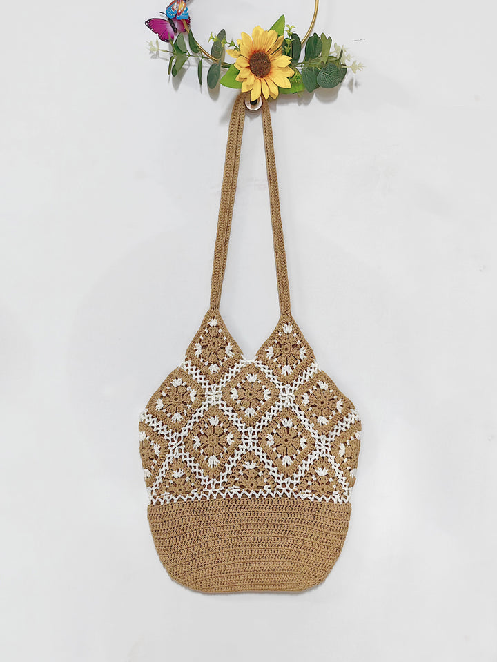 Damen handgefertigte Makramee Tasche Drune