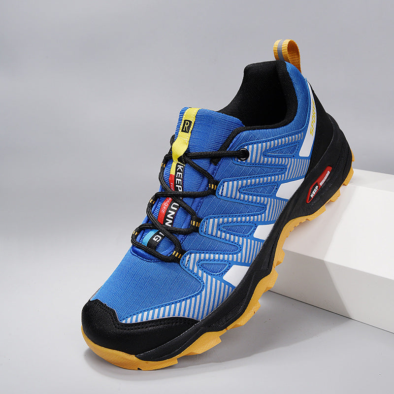 Herren sportlicher Outdoor-Adventure Sneaker mit verstärkter Zehenkappe und stoßdämpfender Wabensohle Drune