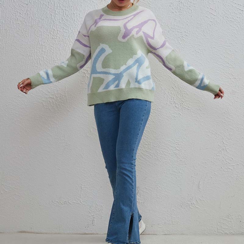 Drune | Pullover mit Farbblock