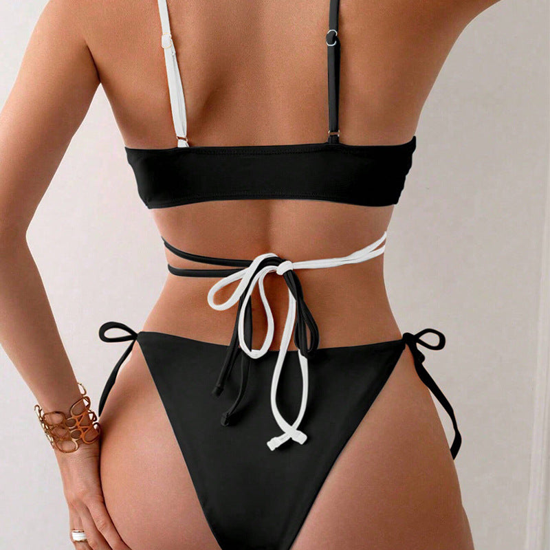 Damen Triangel-Bikini mit innovativem Schnitt und raffinierten Kordeldetails Drune