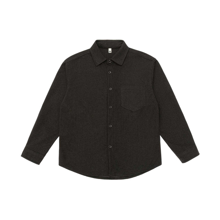 Herren Hemdjacke aus Wollmix mit Kentkragen und Brustpattentasche Drune