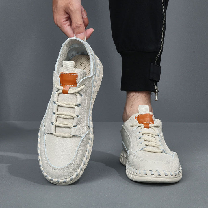 Herren Freizeit Leder Sneakers Drune