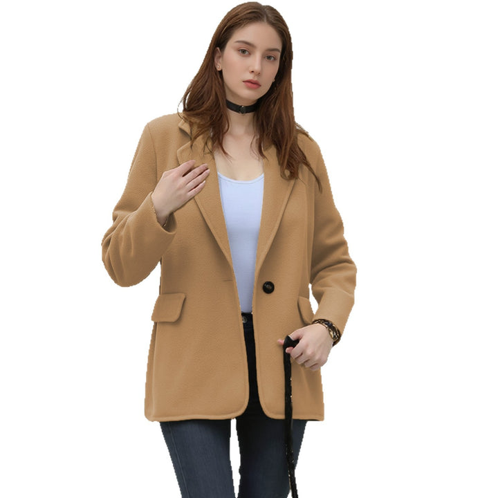 Damen elegante Blazerjacke mit strukturierter Oberfläche und schickem Schnitt Drune