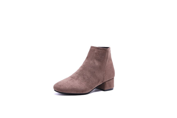 Damen Ankle-Boots mit modernem, minimalistischem Design und komfortablem Blockabsatz Drune