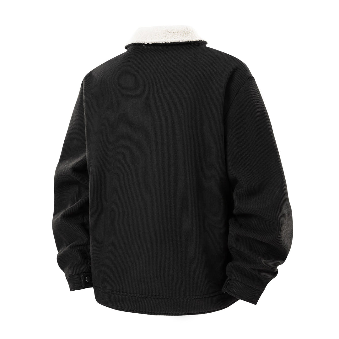 Herren Gemütliche Cordjacke mit Teddyfutter Drune