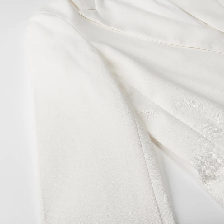 Damen nan unstrukturierter Longblazer mit fallendem Revers, leichter Stretchqualität und Pattentaschen Drune