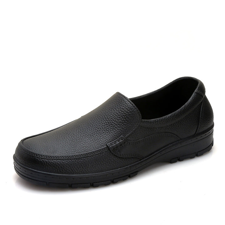 Herren Slipper Arbeits- und Freizeitschuh aus strukturiertem Kunstleder mit gepolsterter Innensohle Drune