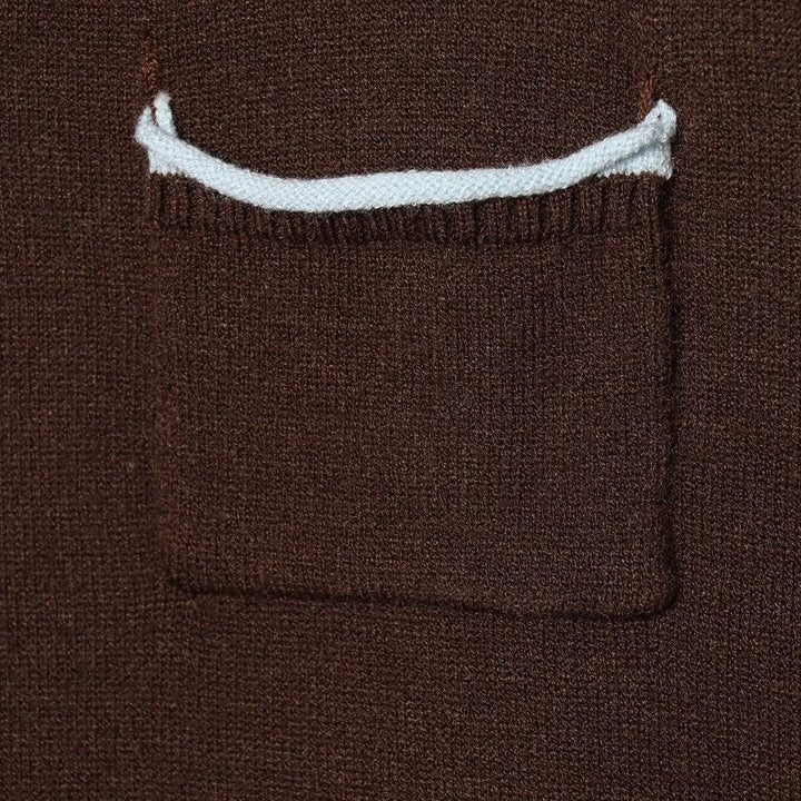 Damen Cardigan mit kontrastfarbener Knopfleiste und zweifarbigen Ärmeln Drune