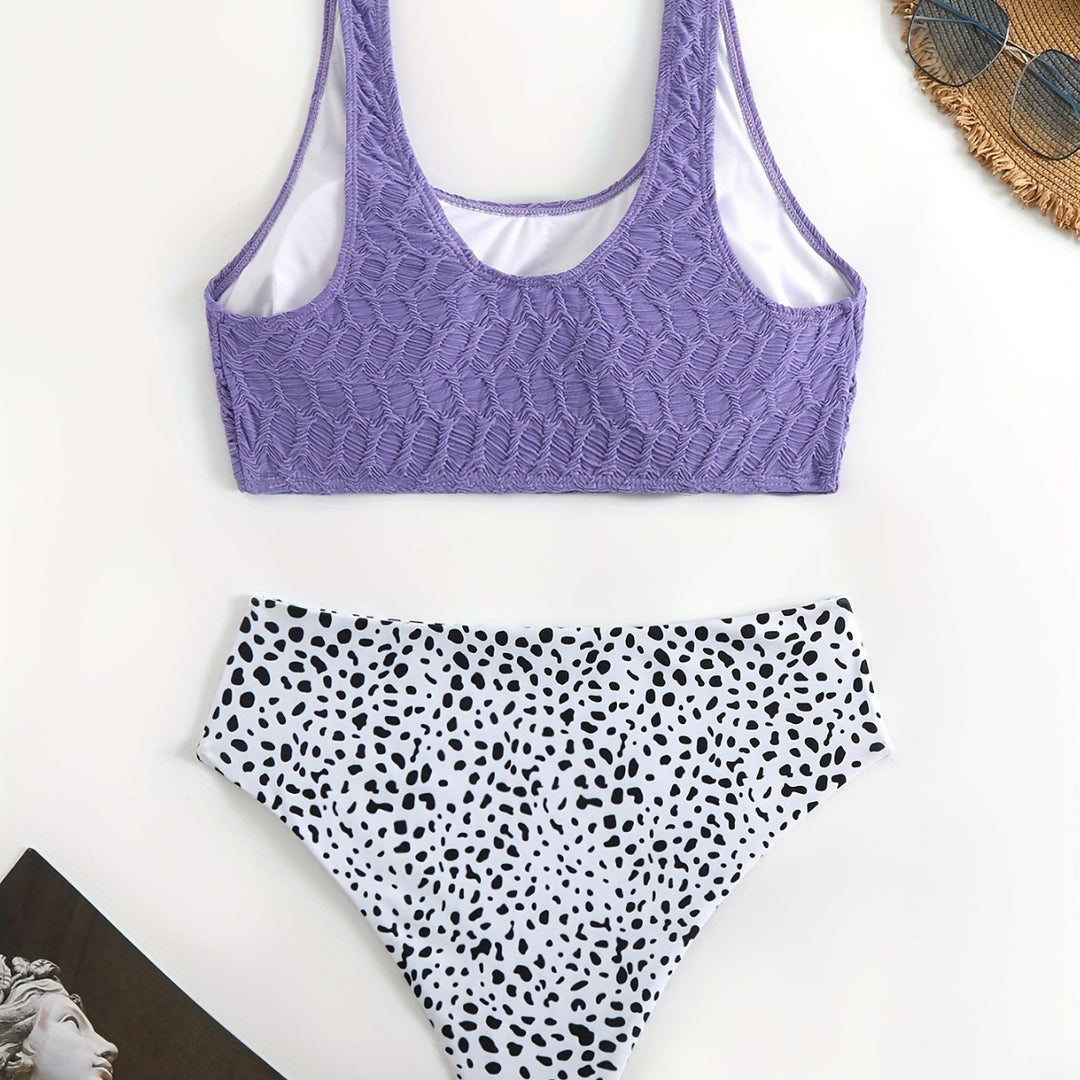 Damen Sportliches Bikini-Set mit elastischen Trägern Drune