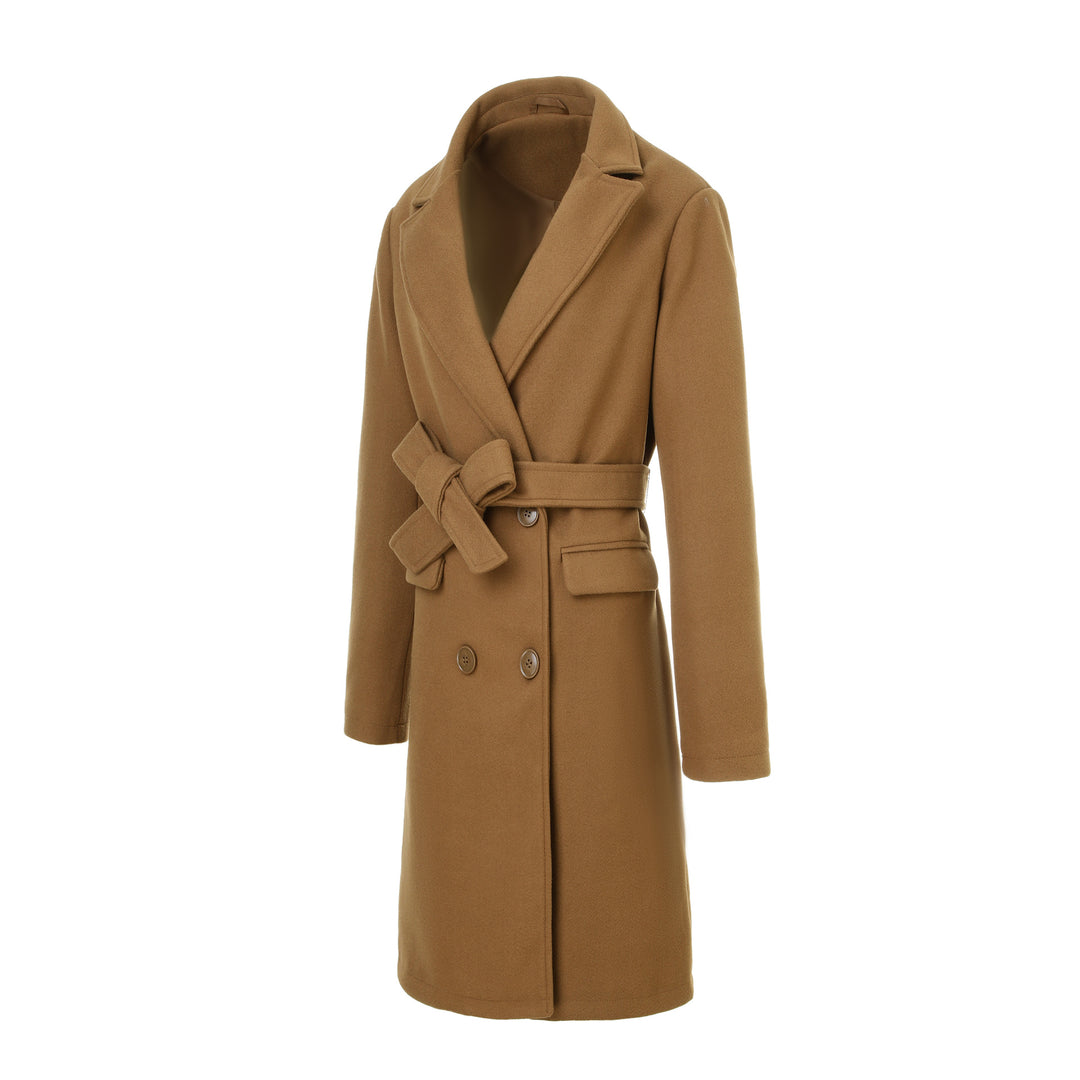 Damen Eleganter und zeitloser Wickelmantel Drune