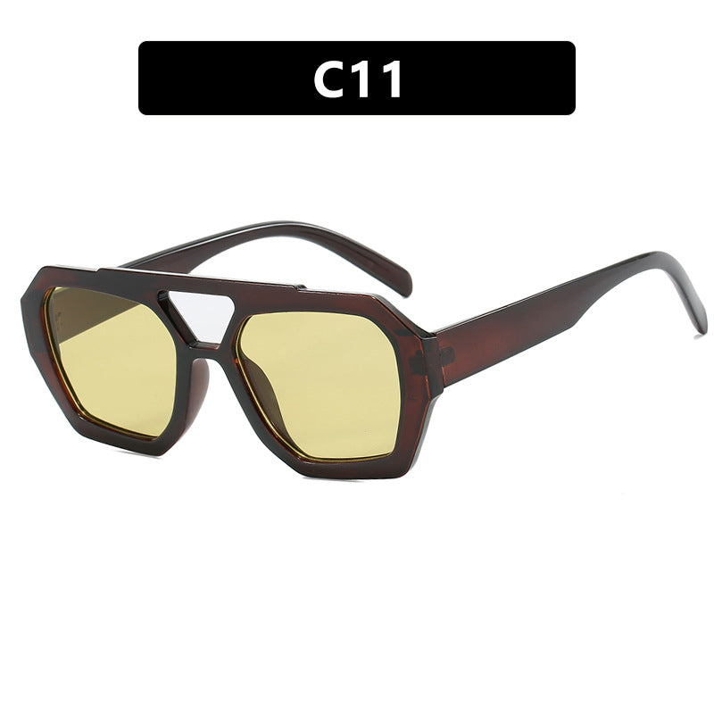 Drune | Unregelmäßige Doppelstrahl-Sonnenbrille