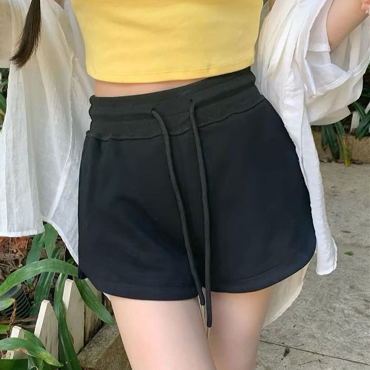 Damen Sportliche Shorts mit verstellbarem Bund und seitlichen Taschen Drune