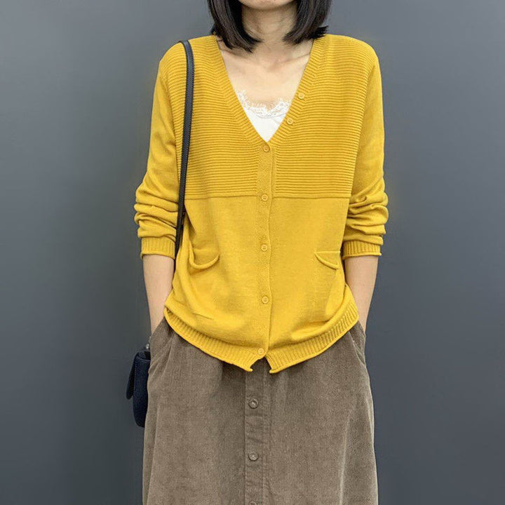 Damen Strickjacke mit strukturierten Details Drune