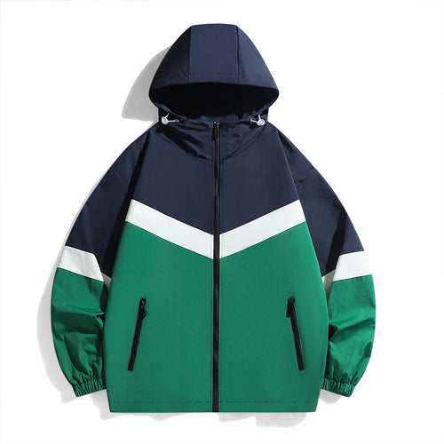 Herren Funktionale Windbreakerjacke mit hohem Kragen Drune