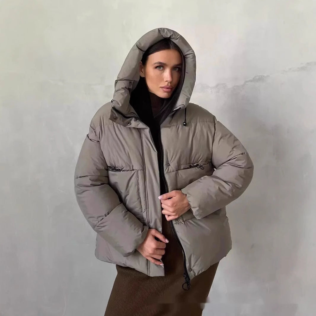 Damen Sportliche Winterjacke mit hohem Kragen und praktischen Taschen Drune