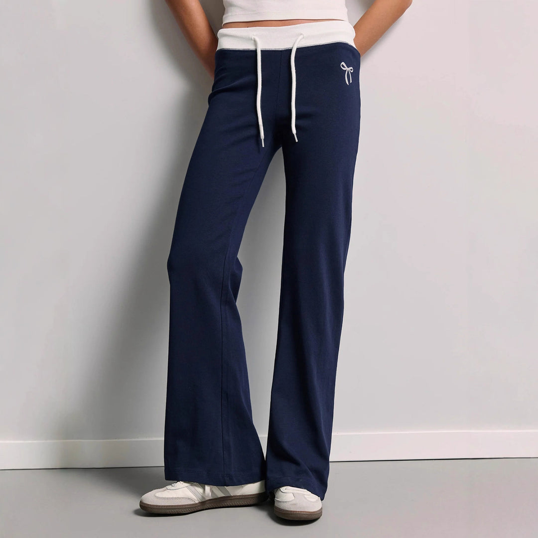 Damen Bequeme und lässige Sweatpants mit elastischem Bund und seitlichen Taschen Drune